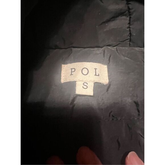 POL Womans Hooded Black Lightweight Oversized  Winter Puffer Jacket Sz S NWOT ** - Picture 3 of 8